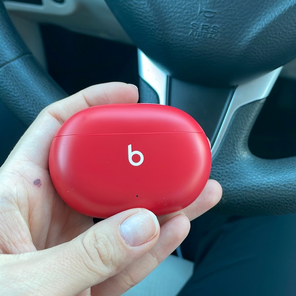 Red beats headphones wireless buds